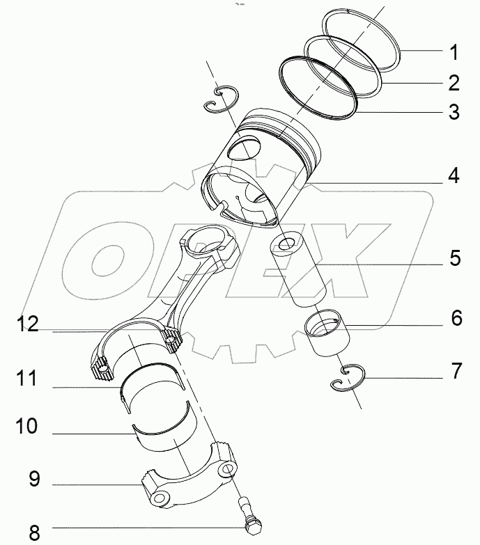 CONNECTOR AND PISTON GRP100030003