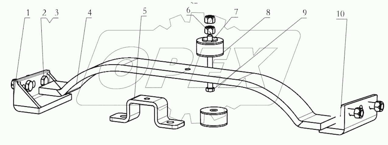  200T GEAR BOX SUPPORT