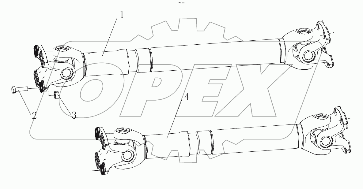  F2000 TRANSMISSION SHAFT