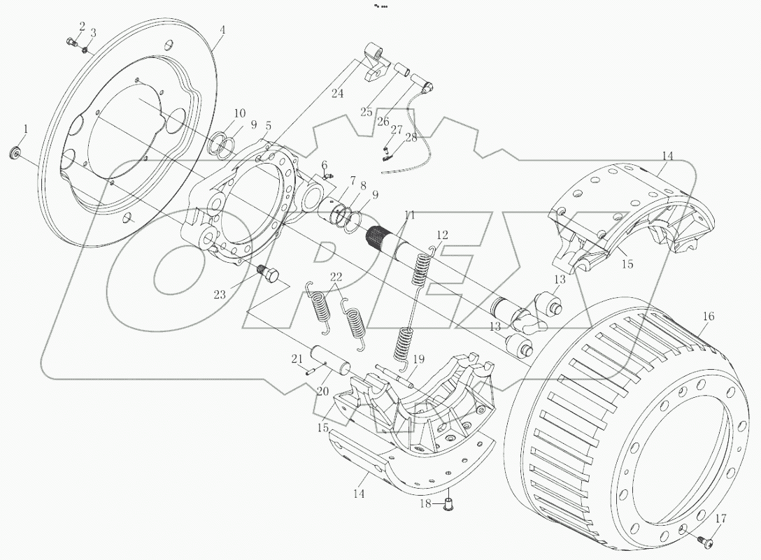  STR DRIVE AXLE BRAKE I