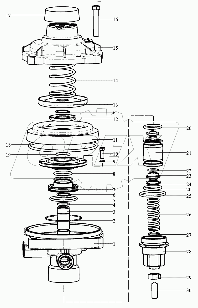  CONTROL VALVE, TRAILER BRAKE