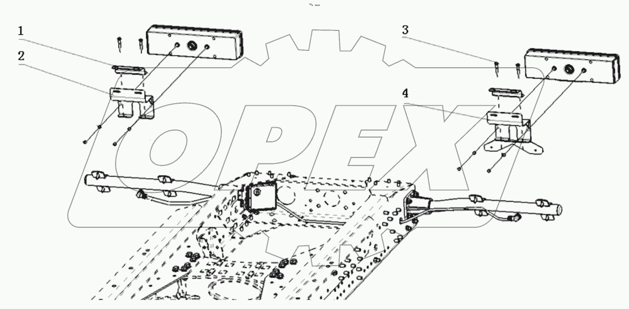  TAILLIGHT BRACKET/TRACTOR/F2000
