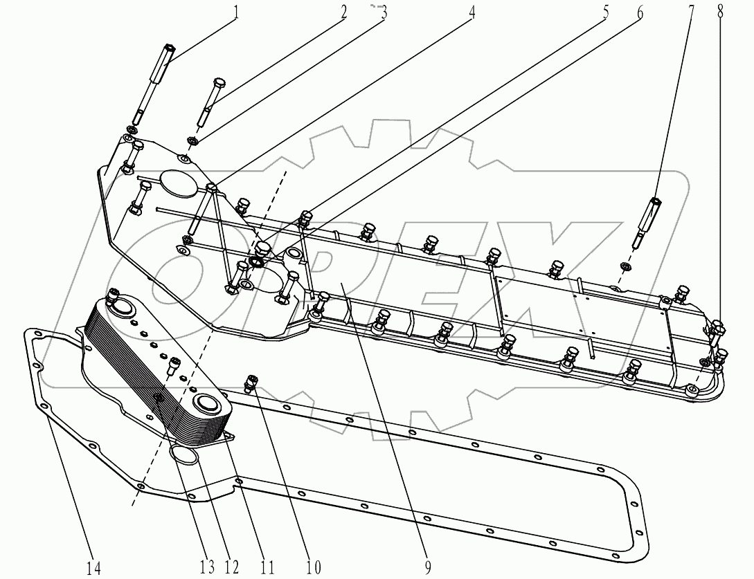  OIL COOLER COVER GRP100070120 300PS