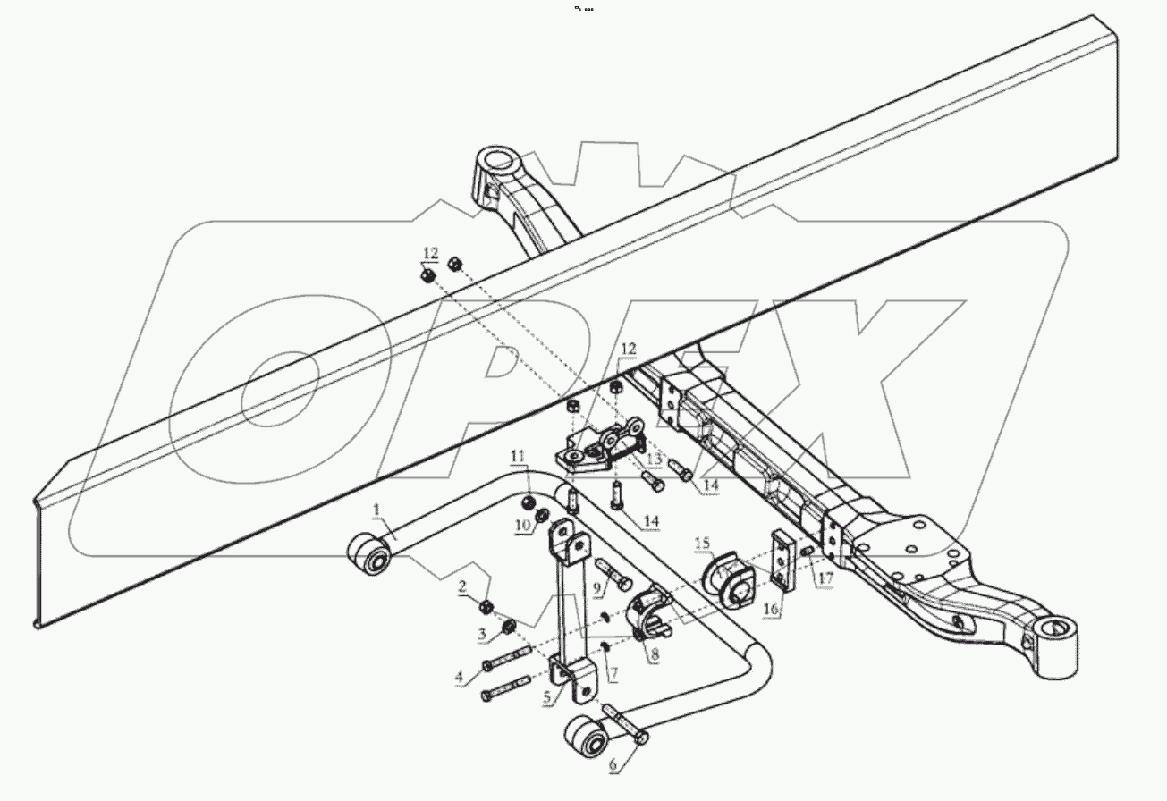  FRONT STABILIZER BAR (DC93259680300) TRACTOR