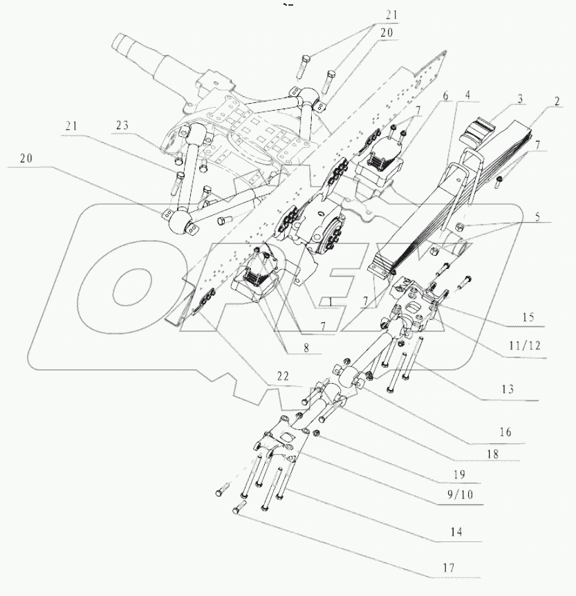  TRACTOR REAR SUSPENSION 6X4
