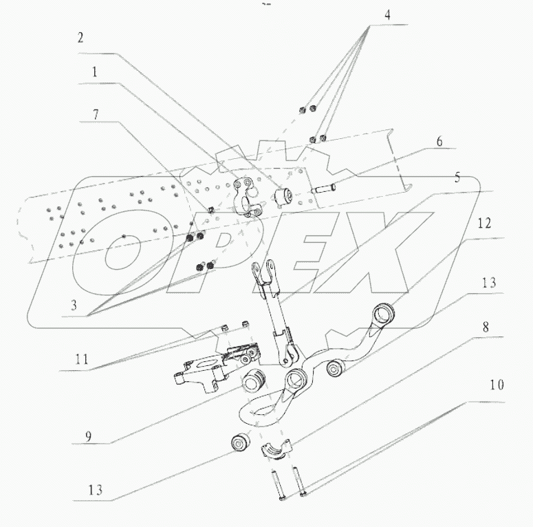  TRACTOR REAR TRANSVERSE STABILIZER 6X4