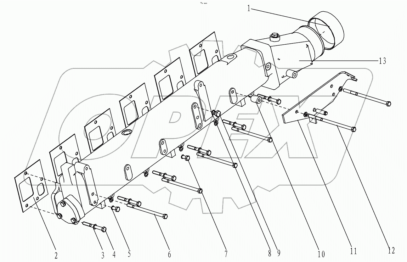  A COMBINED AIR INLET PIPE GRP100110723