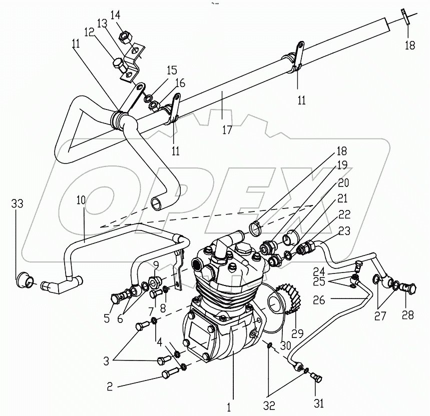  AIR COMPRESSOR ASSEMBLY GRP100130262