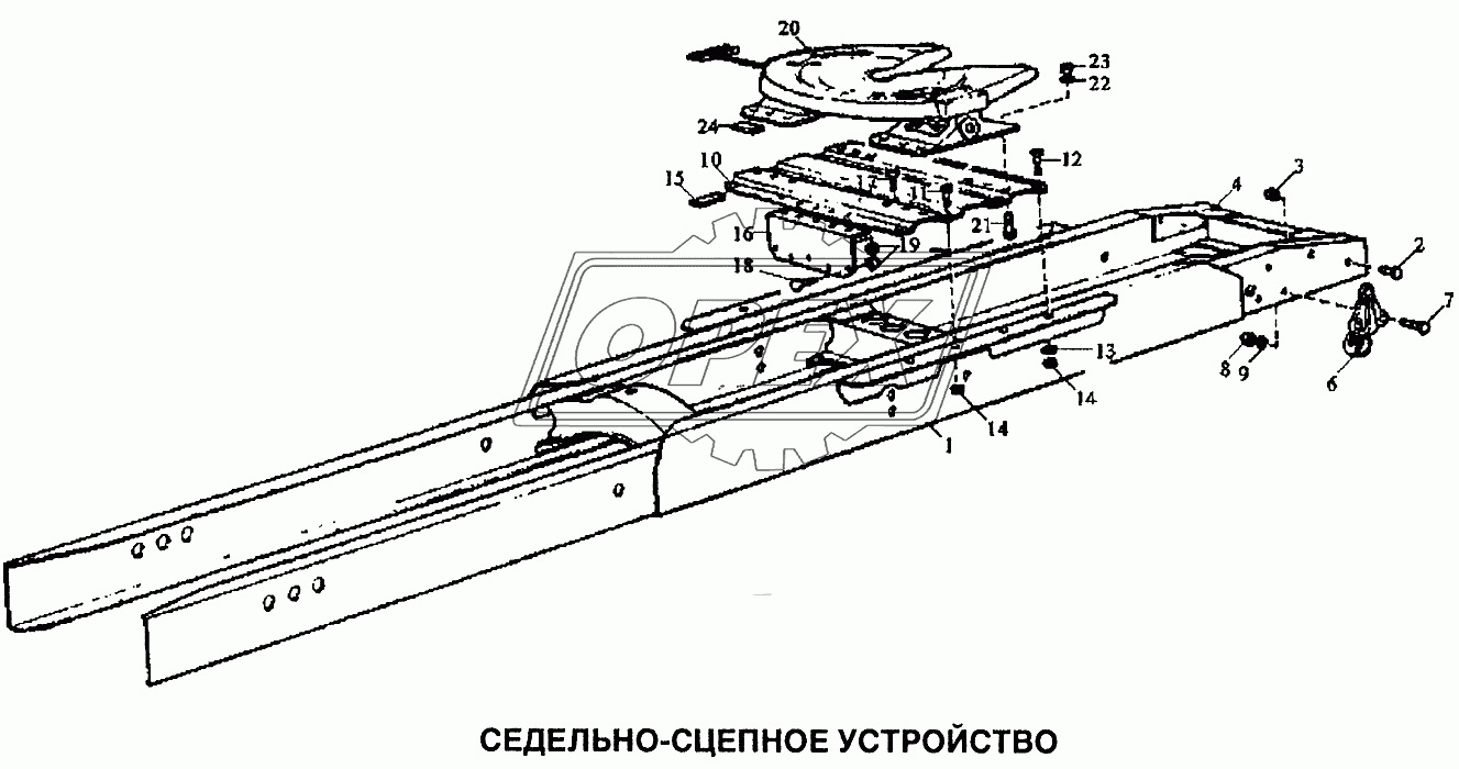 Устройство седельно-сцепное