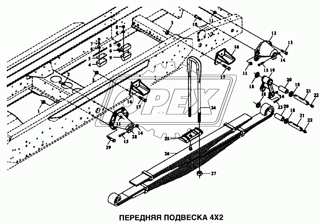 Подвеска передняя 4x2