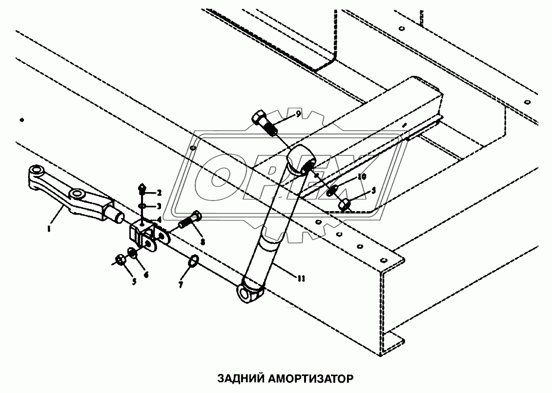 Амортизатор задний