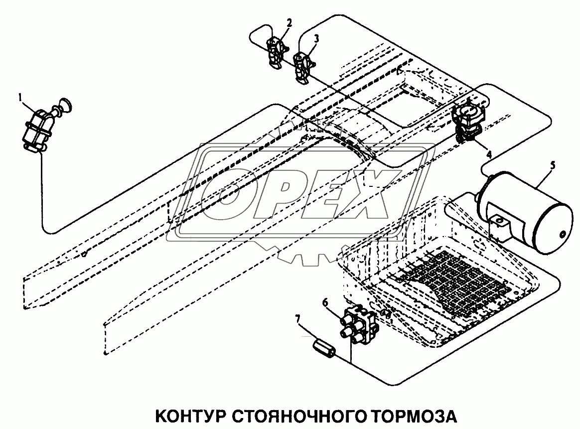 Контур стояночного тормоза