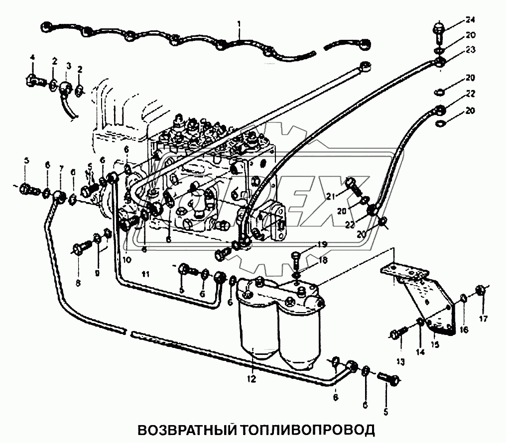 Топливопровод возвратный