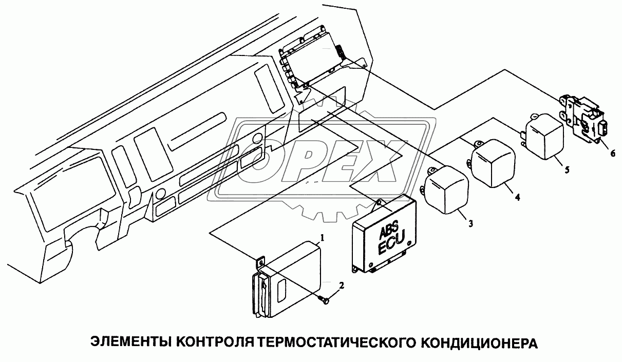 Элементы контроля термостатического кондиционера