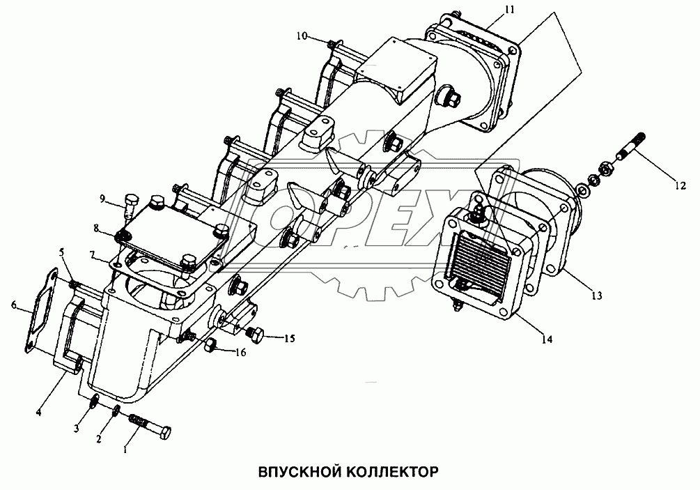 Коллектор впускной 2