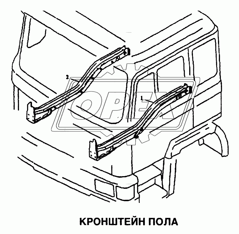 Кронштейн пола