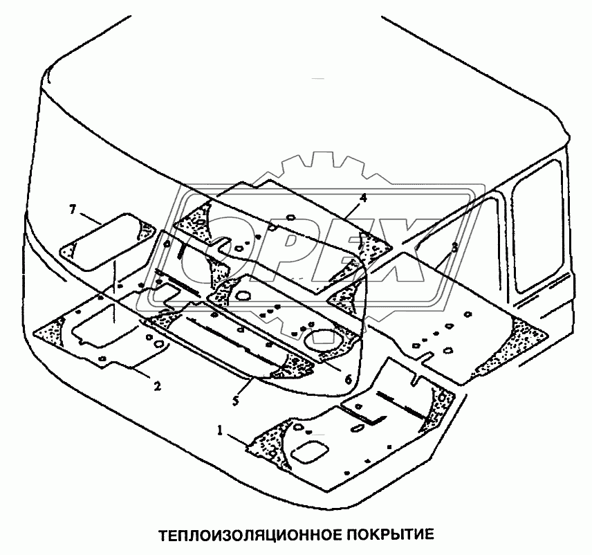 Покрытие теплоизоляционное