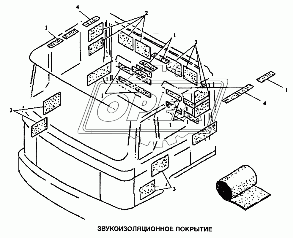 Покрытие звукоизоляционное