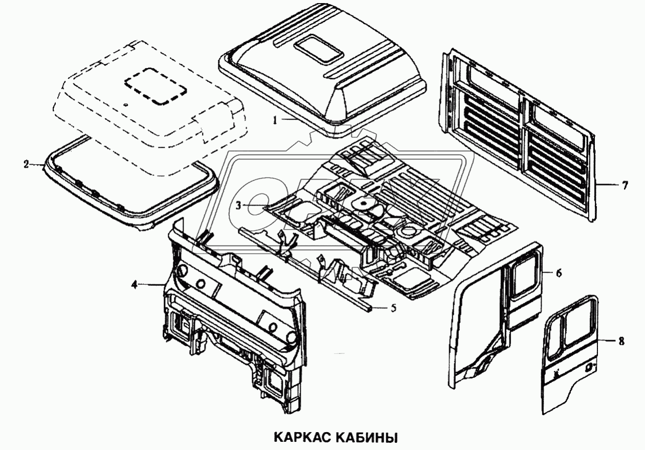 Каркас кабины