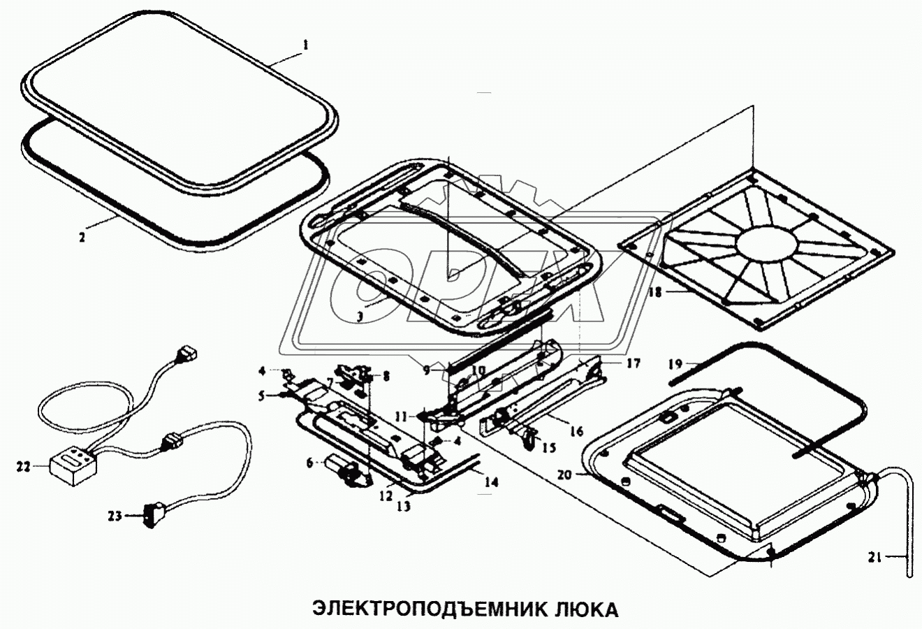 Электроподъемник люка