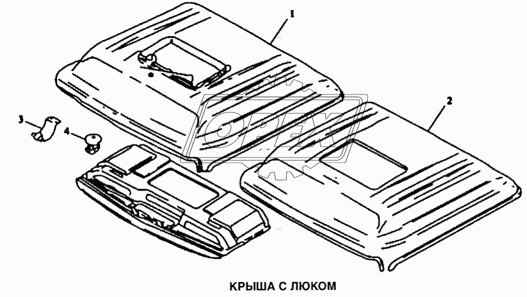 Крыша с люком