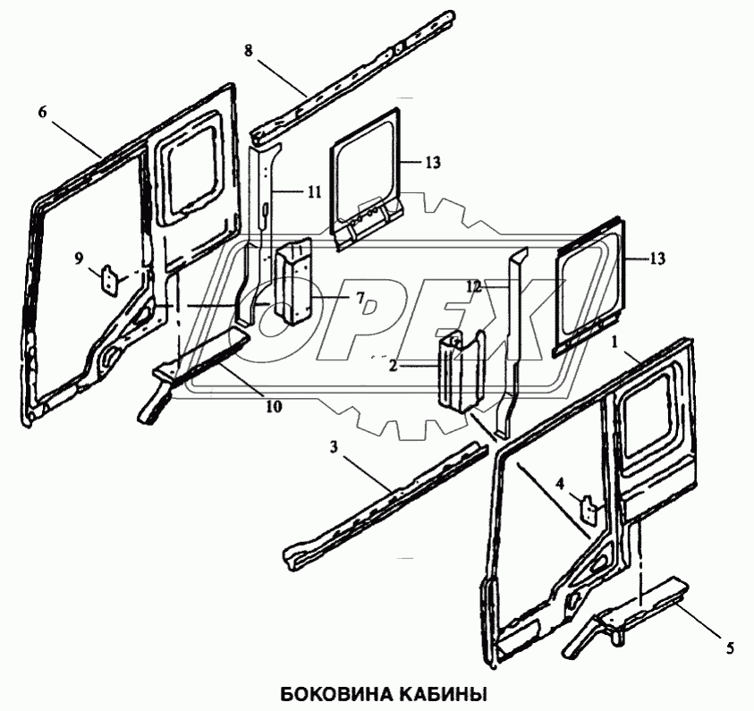 Боковина кабины