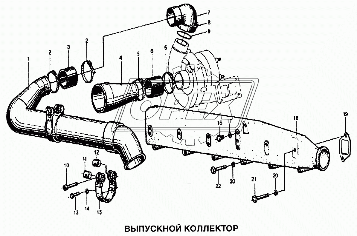 Коллектор выпускной 1