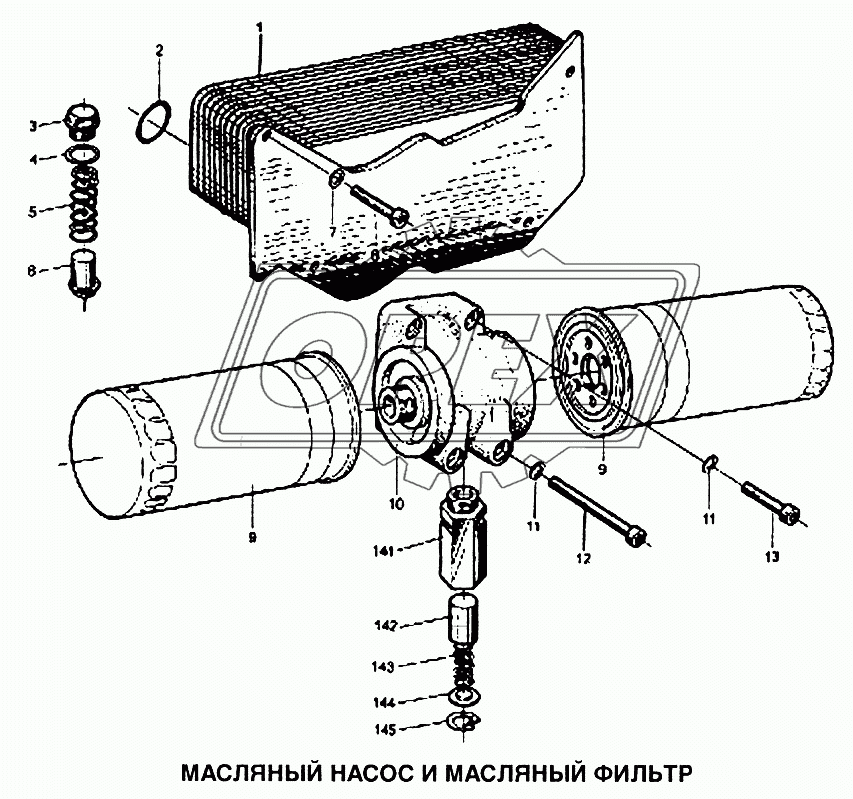 Насос масляный и масляный фильтр