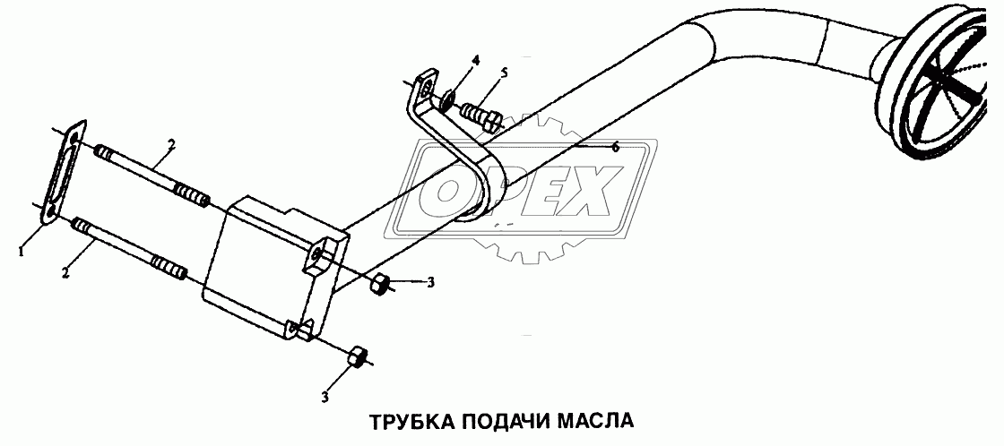 Трубка подачи масла