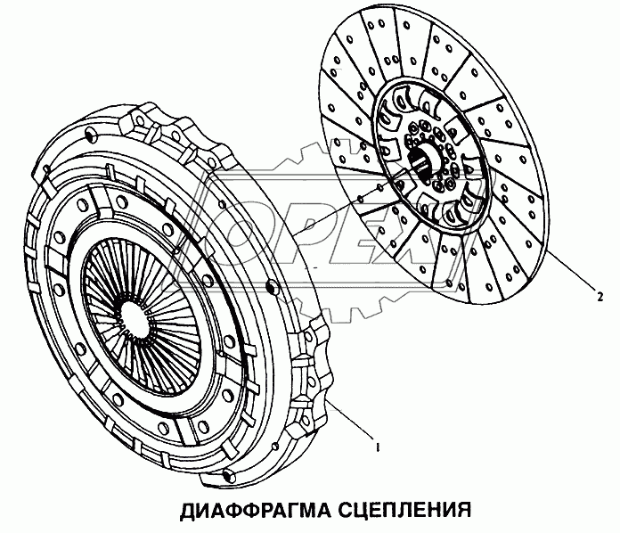 Диафрагма сцепления