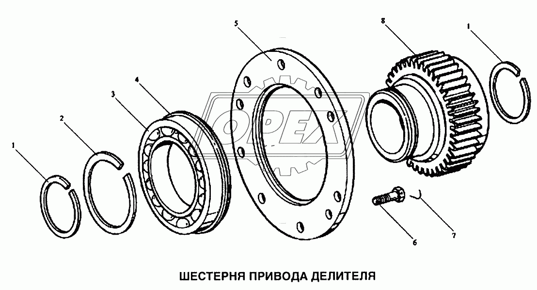 Шестерня привода делителя