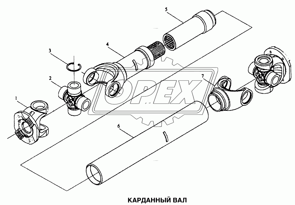 Вал карданный 3