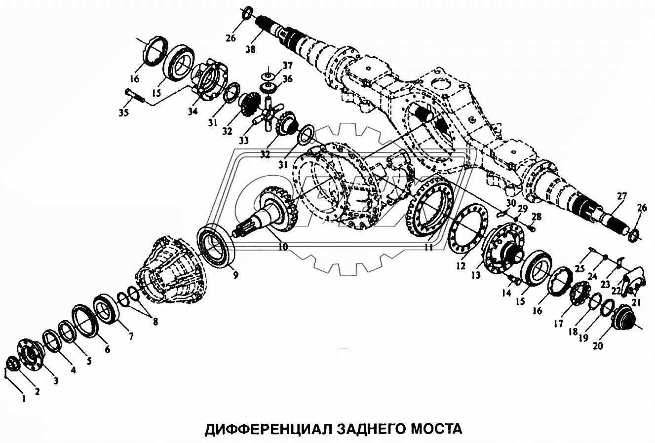 Дифференциал заднего моста