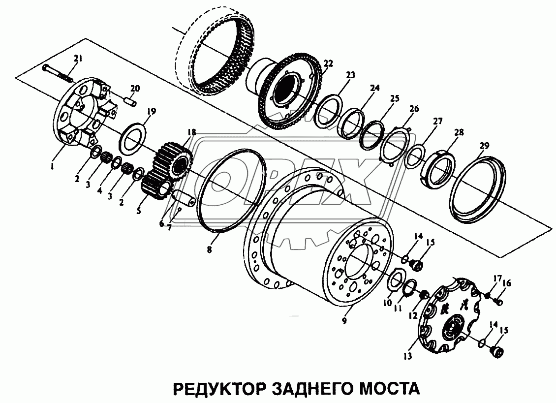 Редуктор заднего моста