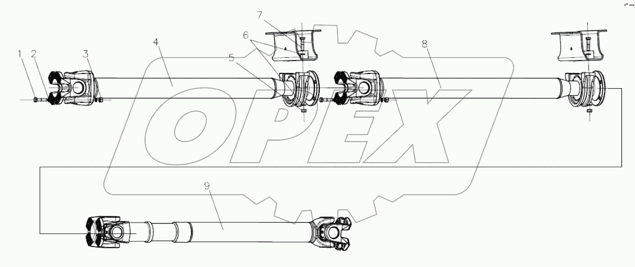  Карданный вал;Propeller shaft