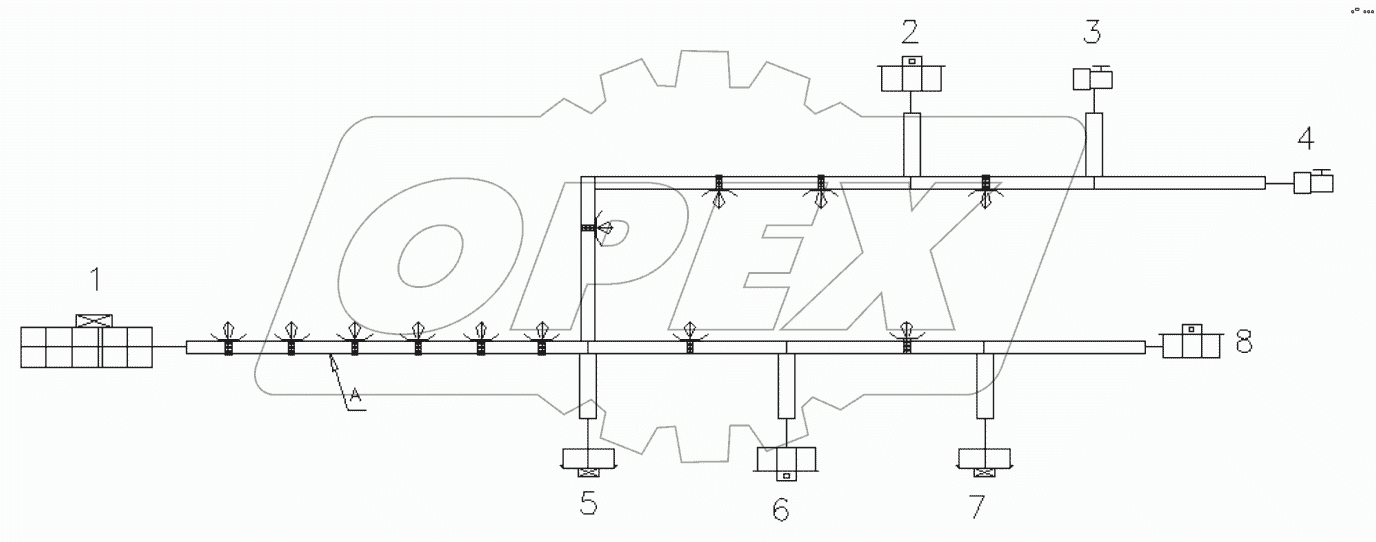 Жгут проводов потолка;Ceiling wire harness