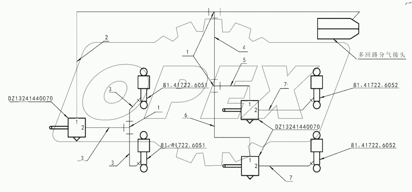  AIR SPRING CONTROL PIPELINE DEVICE