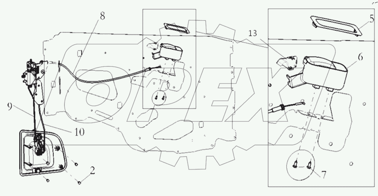  LEFT DOOR LOCK SYSTEM