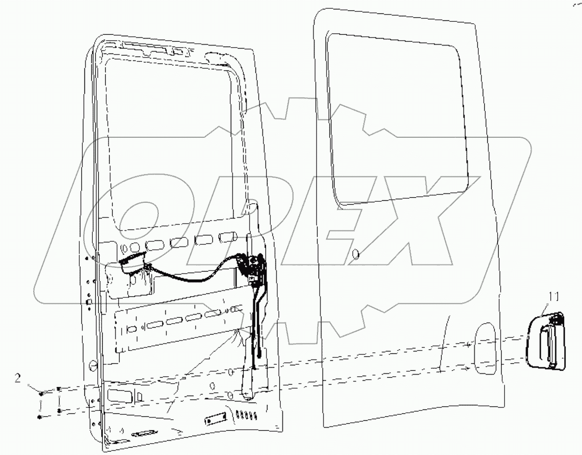  LEFT DOOR LOCK SYSTEM