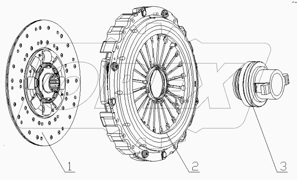  О¦430 PULL DIAPHRAGM CLUTCH