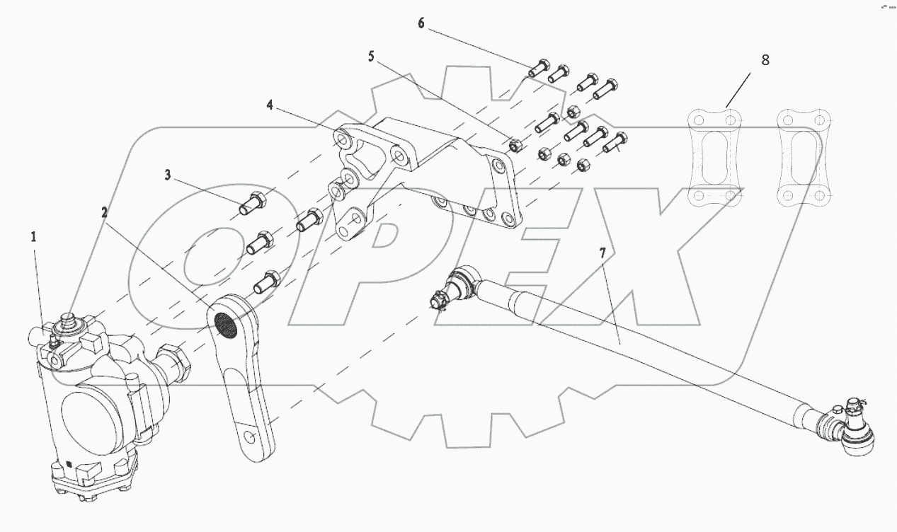  SINGLE SHAFTS STEERING TRANSMISSION DEVICE
