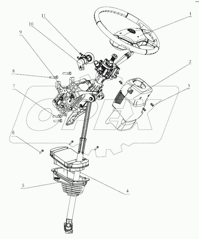  STEERING COLUMN ADJUSTABLE