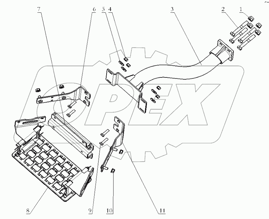  LEFT BRACKET ASSEMBLY