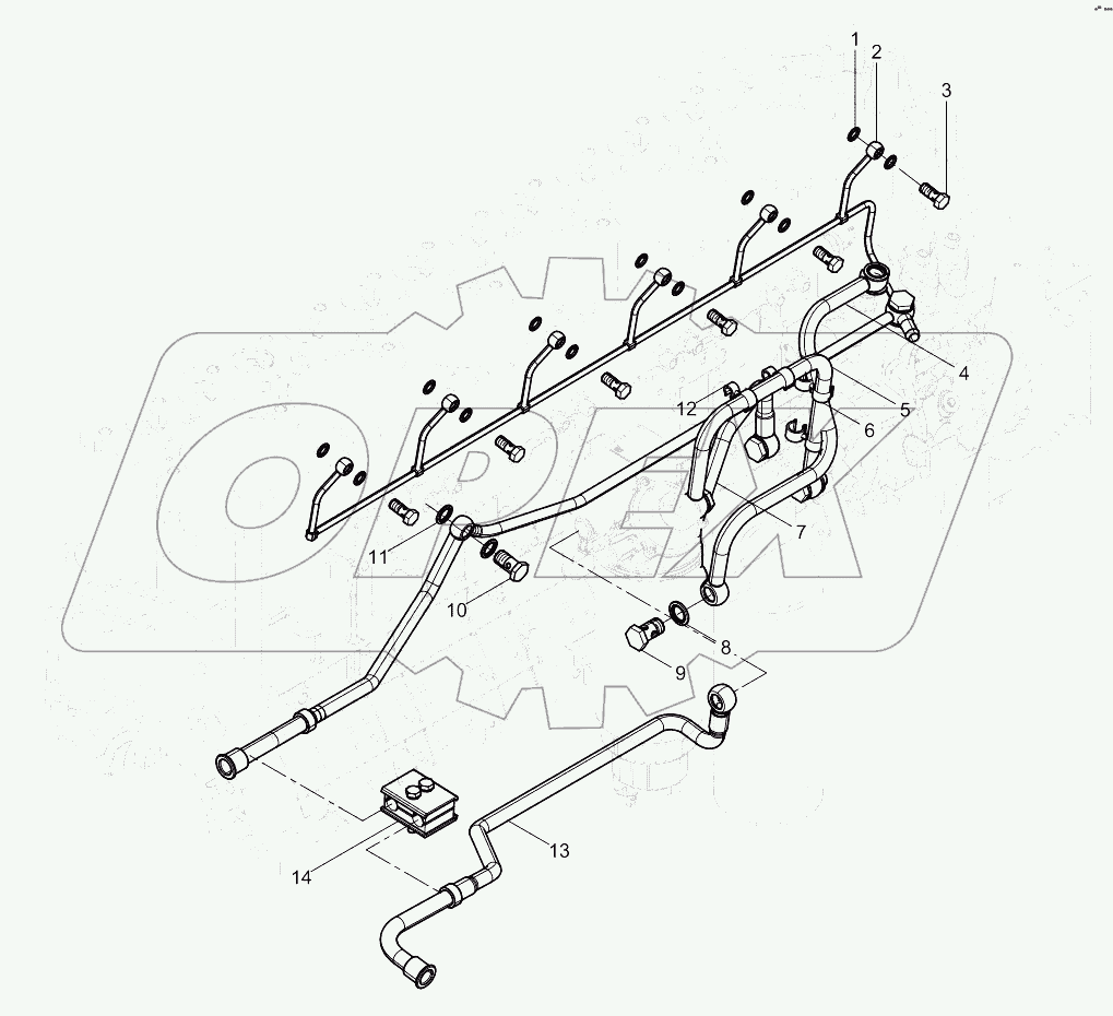  LOW PRESSURE FUEL PIPE GROUP