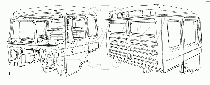 HALF HIGH ROOF CAB WELDING ASSY