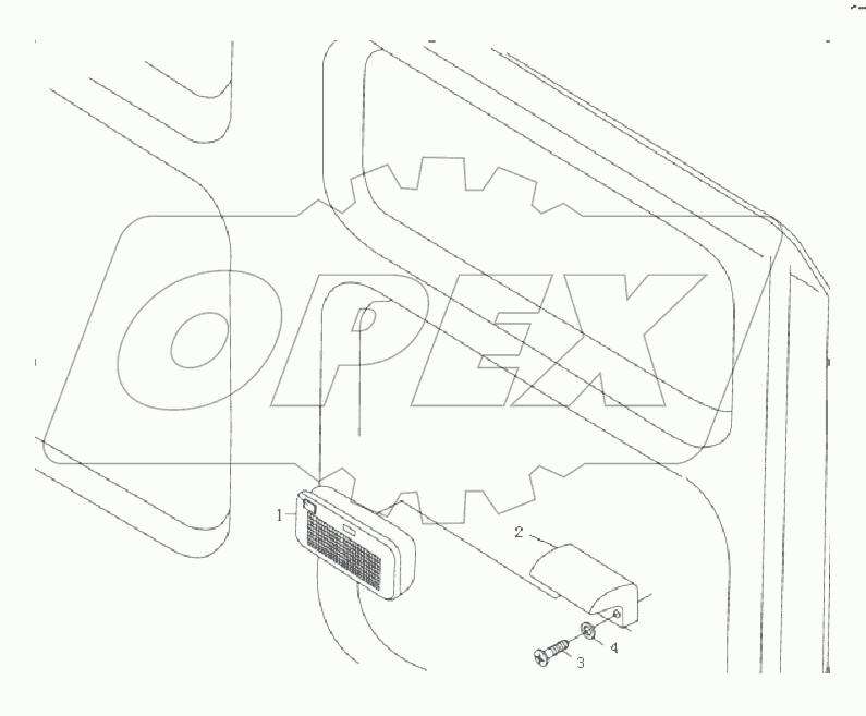 FLOODLIGHT ON REAR PANNEL