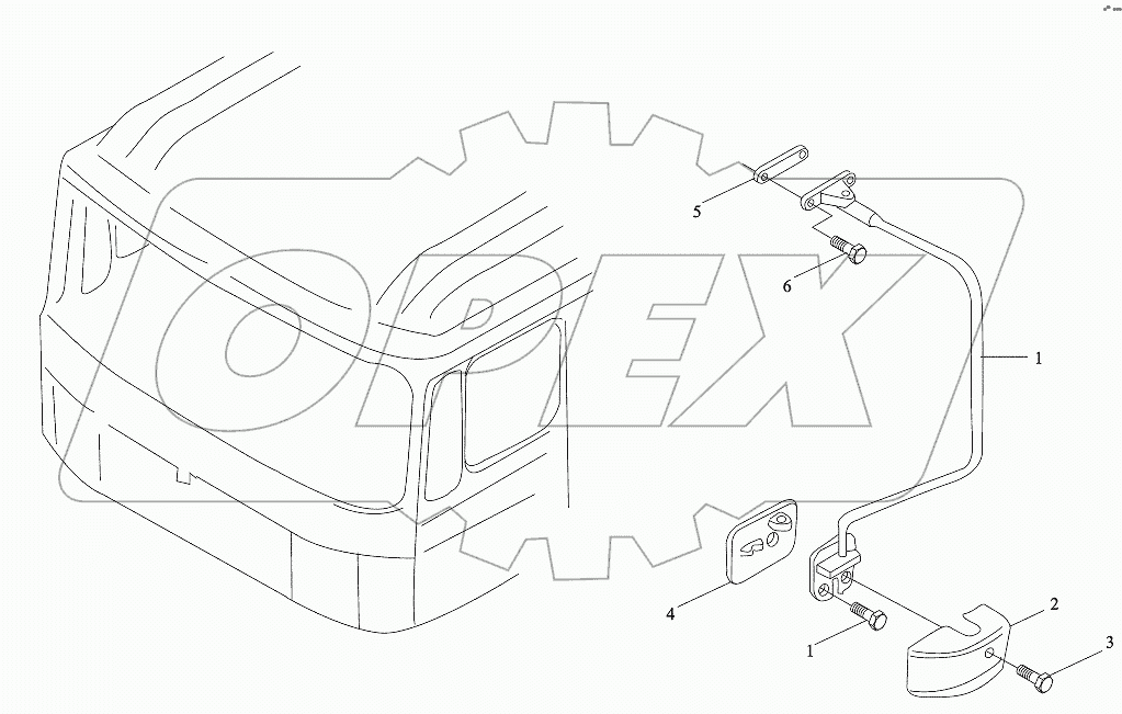 REAR VIEW MIRROR LEFT BRACKET