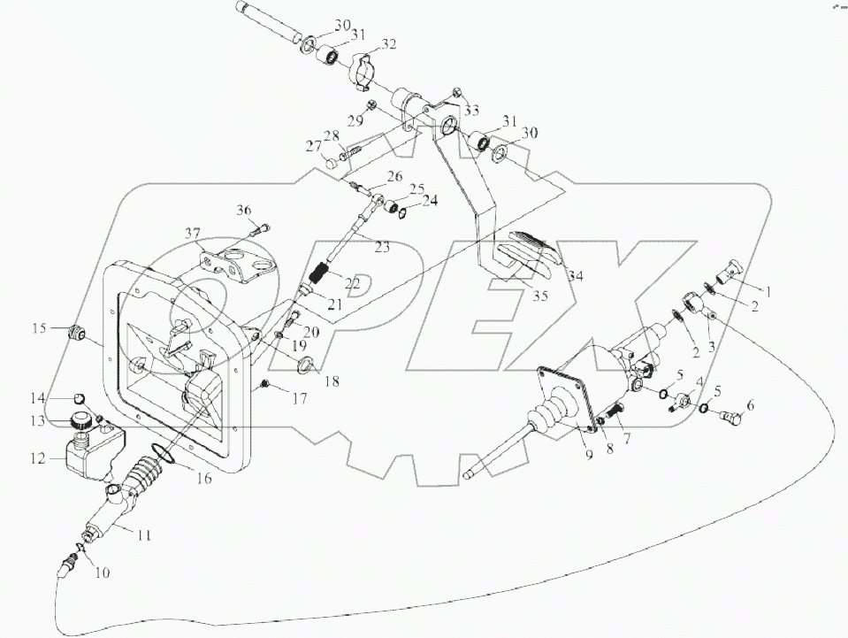 PULL CLUTCH CONTROL DEVICE