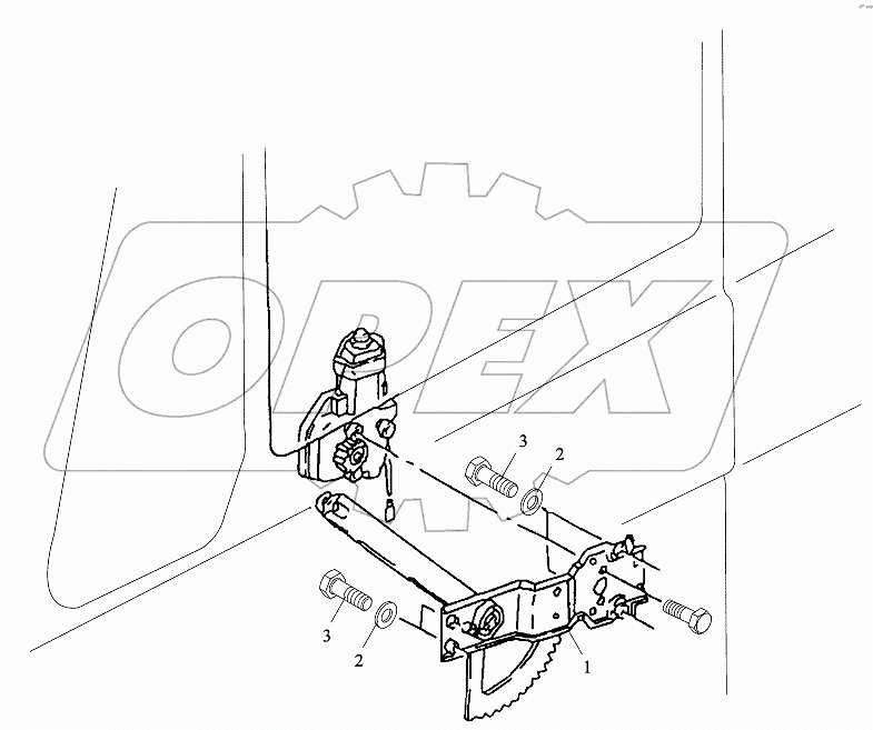 DOOR WINDOW LIFTER LEFT OPERATED