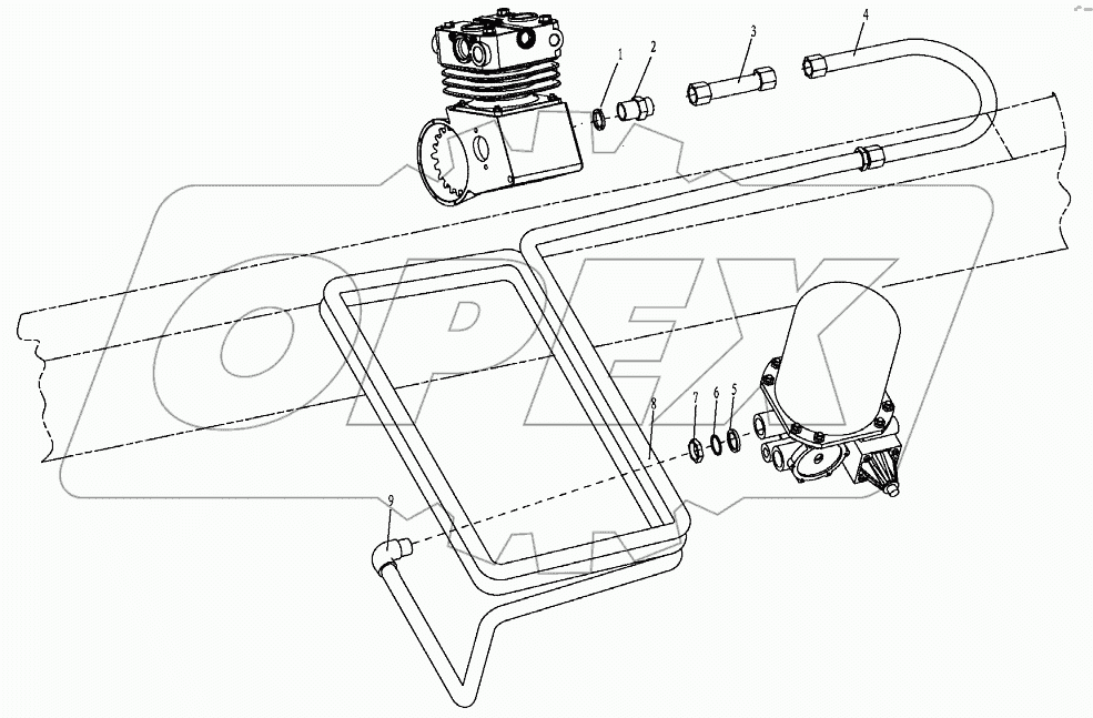 AIR COMPESSOR OUTER LINE